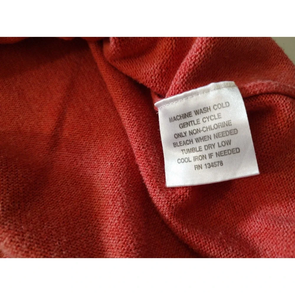 Retro Vineyard Vines Quarter Zip Sweater Long Sleeve Salmon Mens Extra Large‎